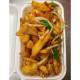 298. Mix Salt Pepper Chicken And Chips and Fried Rice In the Tray椒盐鸡条 饭
